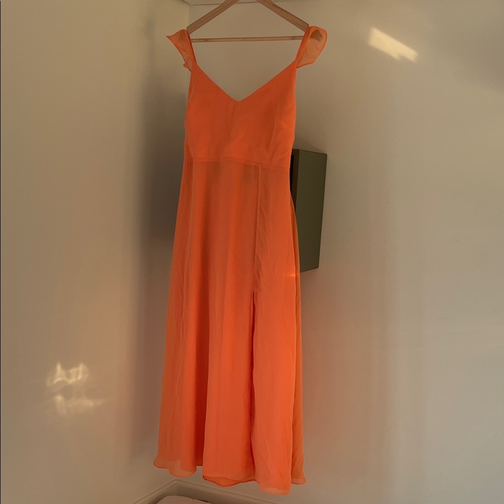 Birdy Grey Vibrant Orange Midi Dress